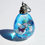 雲レジン☆てふてふ☆乱舞☆虹の架け橋☆空たまご2☆オススメの紐ペンダント