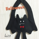 こうもりスタイ👻 首からぶらさがってるように見える✩⃛ハロウィンや普段使いに🎃