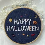 刺繍　飾り　ハロウィン