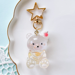 【アウトレット✲*ﾟ】ふんわりオレンジカラー星空ソーダのくまさん🧸🥤〜ドリンクくまさんシリーズ〜 【夢みるくまさん】