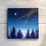 プチキャンバス絵画シリーズ♡アクリル画《原画》  ✴︎  SHOOTING STARS💫  ✴︎