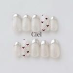 【size order】nailtip ハートネイル ミラーネイル フレンチネイル デートネイル ガーリーネイル シンプルネイル 韓国ネイル 秋ネイル 冬ネイル ちゅるんネイル