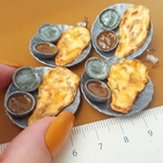 2種のカレーとナンのプレート【ミニチュアフード】