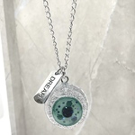 目玉ネックレス(グリーン)