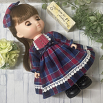 ソランちゃん♡メルちゃん♡チェック柄ワンピース2点セット#375