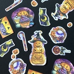 水彩画フレークシール！ハロウィンパーティーイラスト
