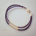 W gold bar bracelet