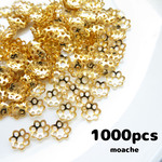 【パーツ】約1000個入り　5.6mm　ゴールド　ビーズキャップ・花芯・花座・つまみ細工に
