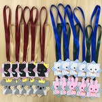 折り紙メダル　20個　チェック　ネコ　イヌ　ウサギ　コアラ　リボン　ご褒美メダル　イベント　幼稚園　保育園　学童　運動会　NO.81