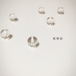【再販】☆水晶のビーズ☆約8㎜ 10粒