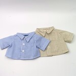 【お買い得】　ダッフィーＳサイズ　　ストライプとチェック長袖シャツ２枚セット