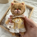 おしゃれな猫ちゃんドール✳︎モールでできたお人形❤️黄色ドレス