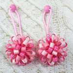 【New】たんぽぽりぼん　ツイン　ヘアゴム　ピンクミックス