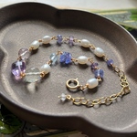 156 lagoon(ラグーン) パール×アメジストのブレスレット