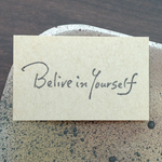 手書き文字スタンプ　Believe in yourself