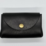 アコーディオン型コンパクト財布　（黒ベージュにはショップの刻印がありません）