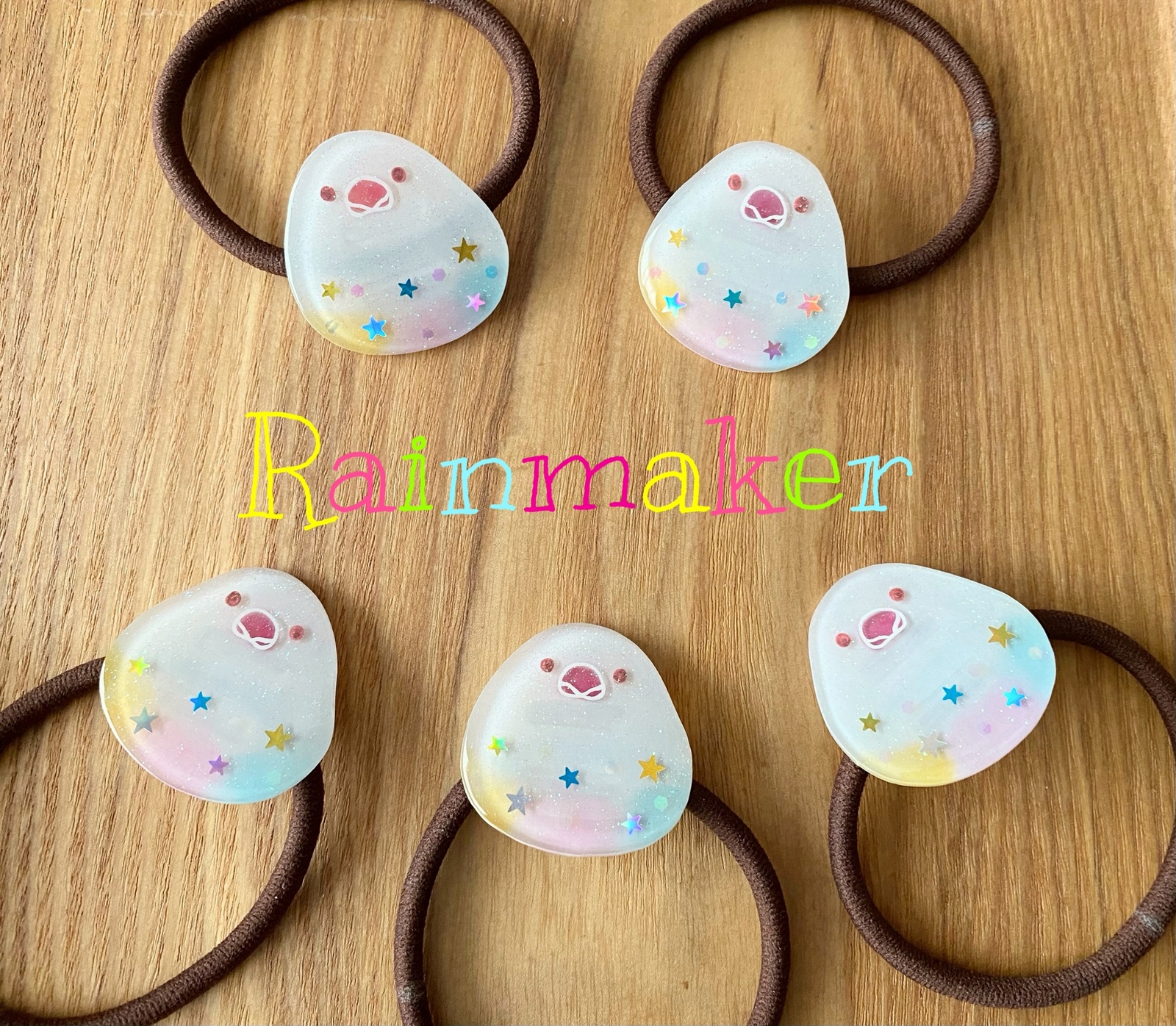 ひまうい様　7.1 シマエナガ　レジンヘアゴム　七夕　短冊 ミニヘアゴムにシマエナガが登場です！ ずっと北海道に住んでる
