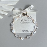 [SALE再販] Mother of pearl×Freshwater pearl Crystal Bracelet￤マザーオブパール、淡水パール、水晶のブレスレット