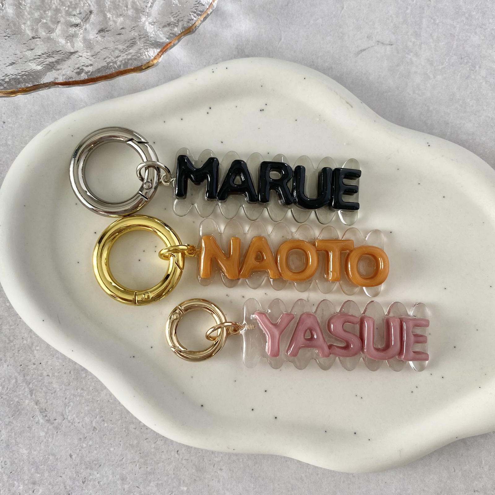 CASTOM name charm〖名前・言葉〗オーダー/ニュアンスチャーム/名入れ