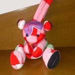 ちりめんテディベアバッグ