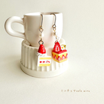 苺ショート&フレジエのピアス/イヤリング