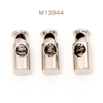 M13944  30個  コードストッパー 紐長さ調節パーツ 靴紐ストッパー 紐止め 巾着袋やパーカーフードの紐抜け防止 合金製  3 x（10ヶ）