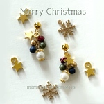 <再販>クリスマスのつぶつぶピアス(イヤリング)