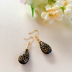 *ブラック*雫*アンティーク調*ピアス イヤリング