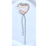 HEART earcuff ( Droop pink/ ドループ ピンク ) // イヤーカフ レジン