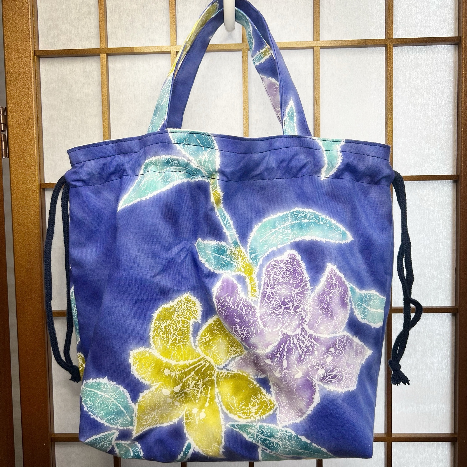 マイハナフミ♡巾着他 花刺繍』巾着 - mizunonaitsuki | minne byGMOペパボ 国内最大級