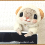【オーダー品】癒しの妖精✿momoちゃん　いろんなトコからちょこんと羊さん顔出し全身miniバージョンwithお花