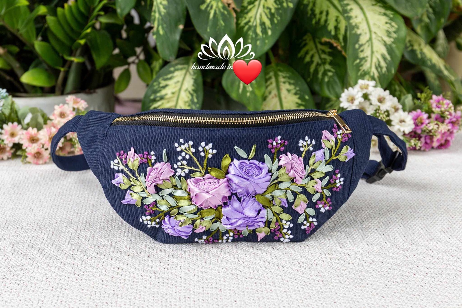 ALGONQUINS 刺繍入り リュック COUTURE FLOWER]世界にひとつの名入れベビーリュック【2colors