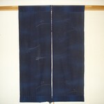 地紋入りの絽の暖簾（送料込）