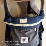 エルゴ首まわりカバー デニム×シロクマ