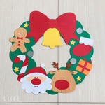 壁面飾り クリスマスリース 12月