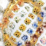芬芳花屋 PETマスキングテープ 6種 シール コラージュ