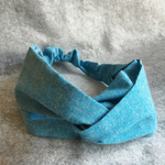  シャンブレークロスターバン ウォーターブルー