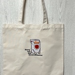 タバコのキャラ刺繍トートバッグ