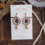 【新作】 akiiro オーガンジー刺繍アクセサリー