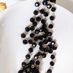 ビーズ チェーン ブラック 30cm パーツ チャーム
