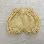 sale◯毎日のかぼちゃパンツ かぼちゃパンツ　C&Sリネン 天使のリネン　イエロー　チェック90