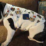 ジャージ切り替えタンクトップ　ブヒブヒキャンプ（ホワイト①）　フレブル服（サイズをお選びください）