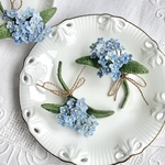 【受注】立体刺繍 忘れな草 のブローチ forget-me-not 