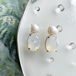 transparent stone “angel’s ladder” pierce / earring