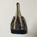 ＊1/5までSALE＊【キャットダマスク】巾着トートバッグ