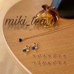 ラピスラズリ＆ちっこい 淡水パール の 付け替え ピアス⭐サージカルステンレス  金アレ対応 