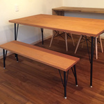 09160908様専用オーダー　Crenata table & bench set 13*75