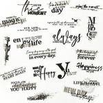英字フレークシール Rhapsody of Words4<S758>