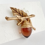 大きなどんぐりのブローチ(ひとつぶ)