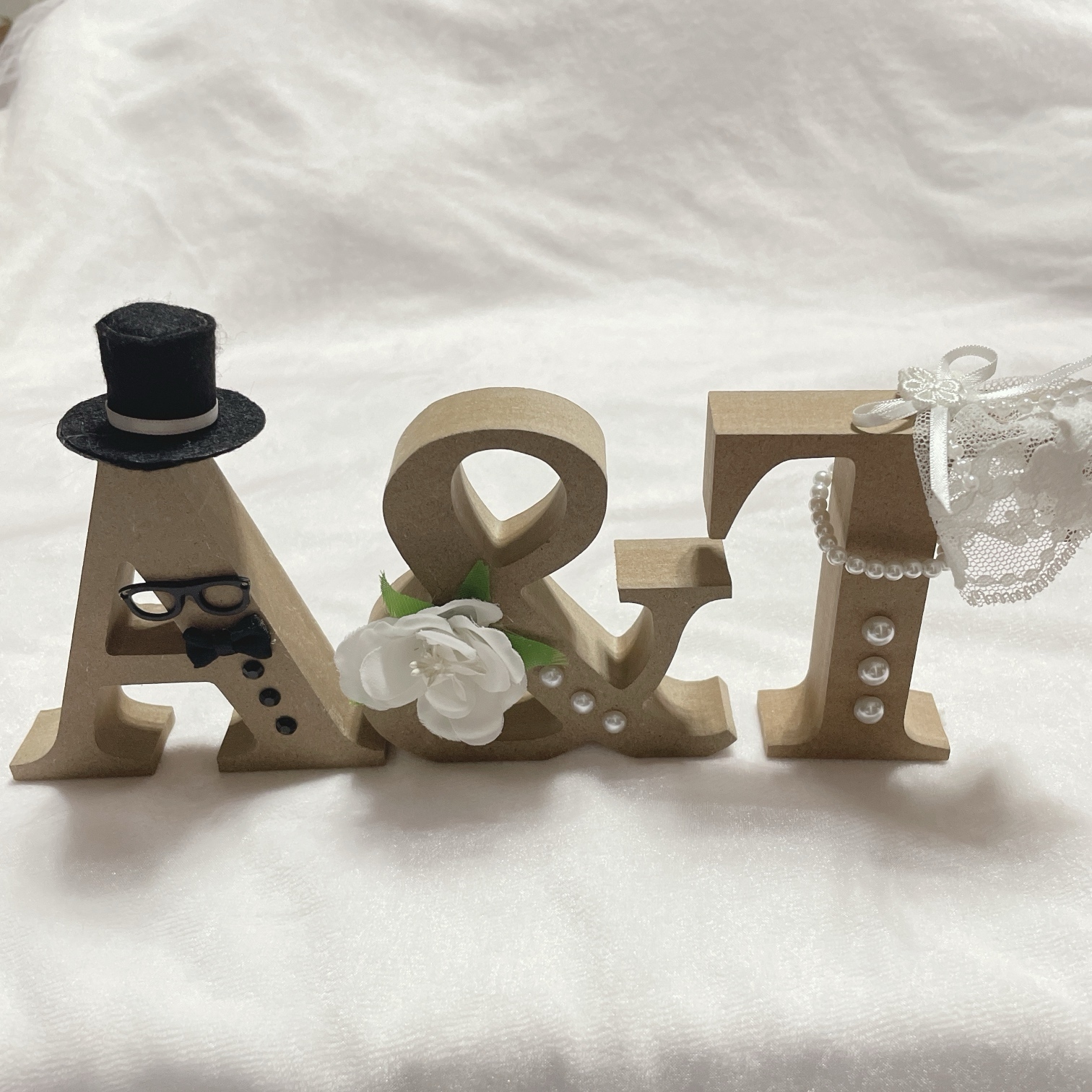 受付サイン&イニシャルオブジェのセット❤︎結婚式の受付スペースを